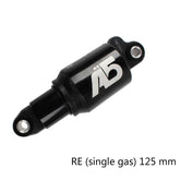 KindShock A5 Air Pressure Rear Shock Absorber Mountain Bike Shock Absorber Folding Bike Rear Liner, Size:125mm, Style:RR1 Dual Gas